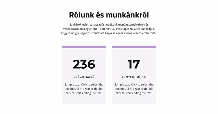 Munkánk eredménye WordPress Téma