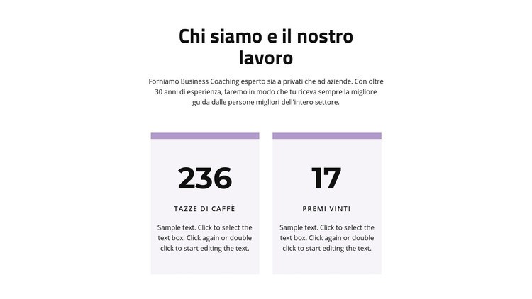 Il risultato del nostro lavoro Costruttore di siti web HTML