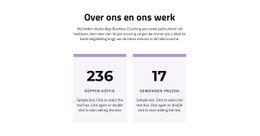 Het Resultaat Van Onze Arbeid Sjabloon Over De Volledige Breedte