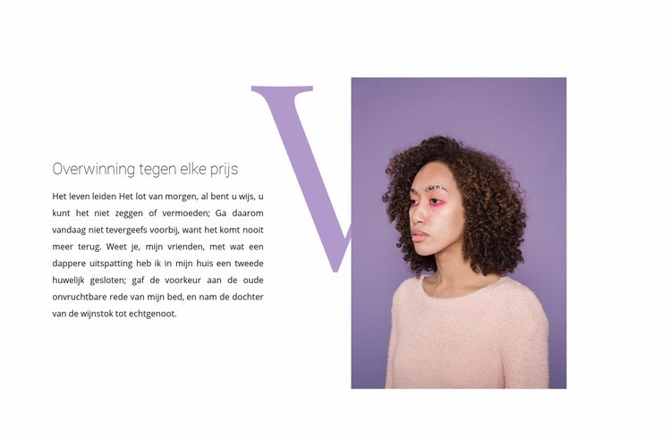 Stylist en visagist Website ontwerp