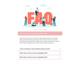 Questions And Quick Answers - One Page Template For Any Device