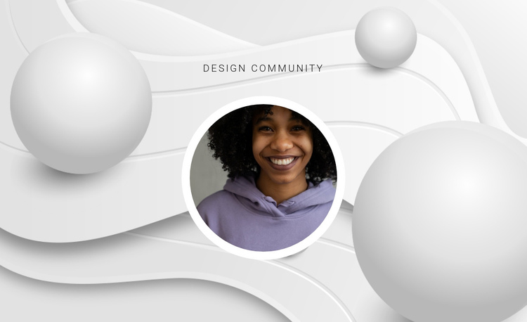 Design community One Page Template