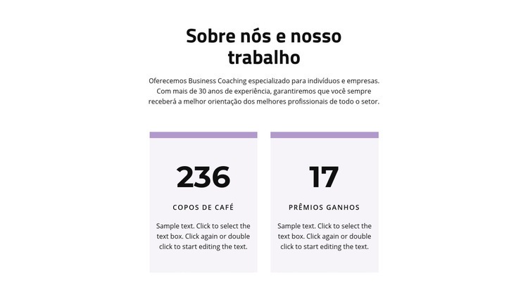 O resultado do nosso trabalho Construtor de sites HTML