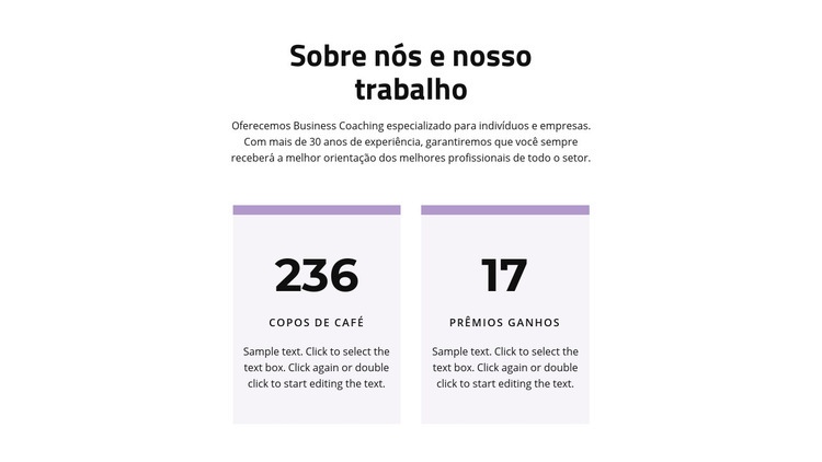 O resultado do nosso trabalho Design do site