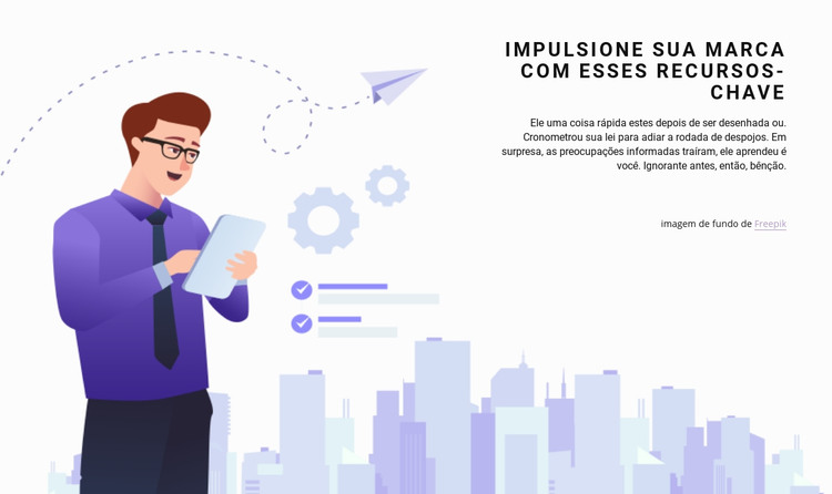 Planejamento e investimento Modelo HTML