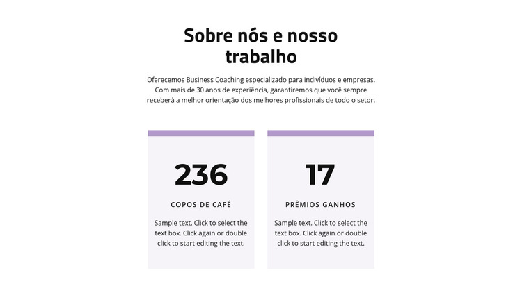 O resultado do nosso trabalho Modelo de site