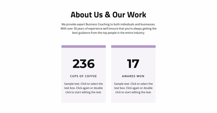 The result of our labor Squarespace Template Alternative