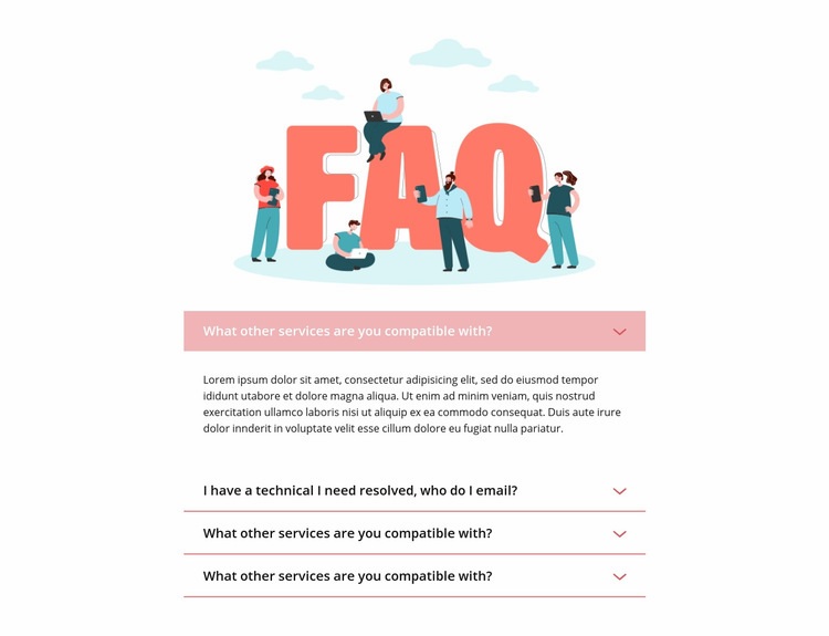 Sorular ve hızlı cevaplar Web sitesi tasarımı