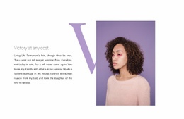 Stylist And Makeup Artist - Modern Web Page Design