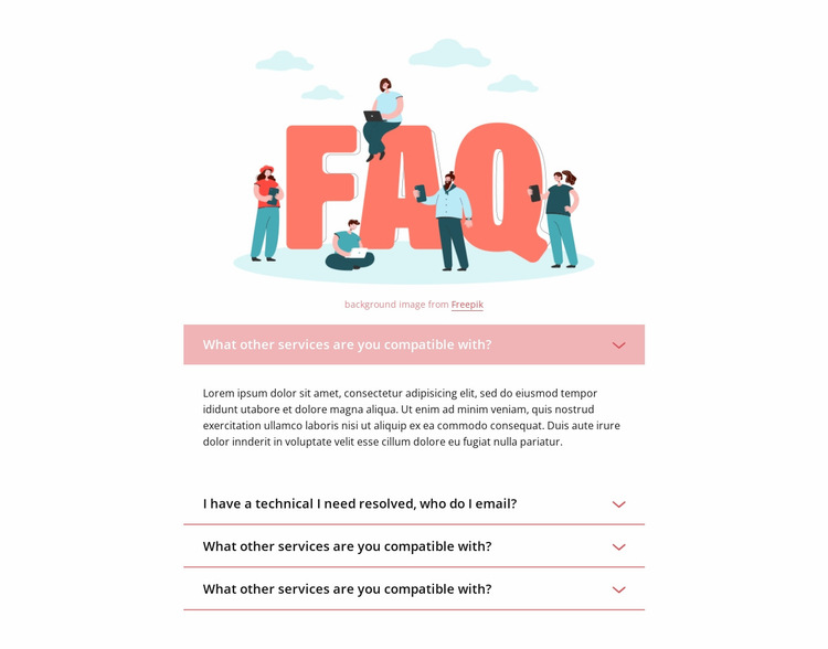 Questions and quick answers Website Builder Templates