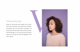 Stylist And Makeup Artist - Responsive Website Template