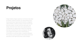 Página De Destino Exclusiva Para Vários Projetos