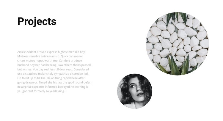 Various projects Squarespace Template Alternative