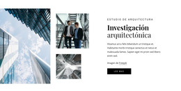 Investigación Arquitectónica - Descarga Gratuita Del Tema De WordPress