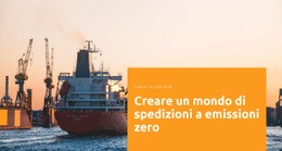 Generatore Di Siti Web Pronto All'Uso Per Creativo Un Mondo Di Spedizioni