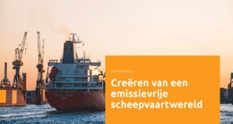 Creëer Een Scheepvaartwereld - Websitesjabloon Voor Één Pagina