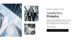 Pesquisa Arquitetônica - Design Moderno Do Site