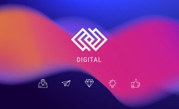 Gebrauchsfertiger Website-Builder Für Digitale Kunst