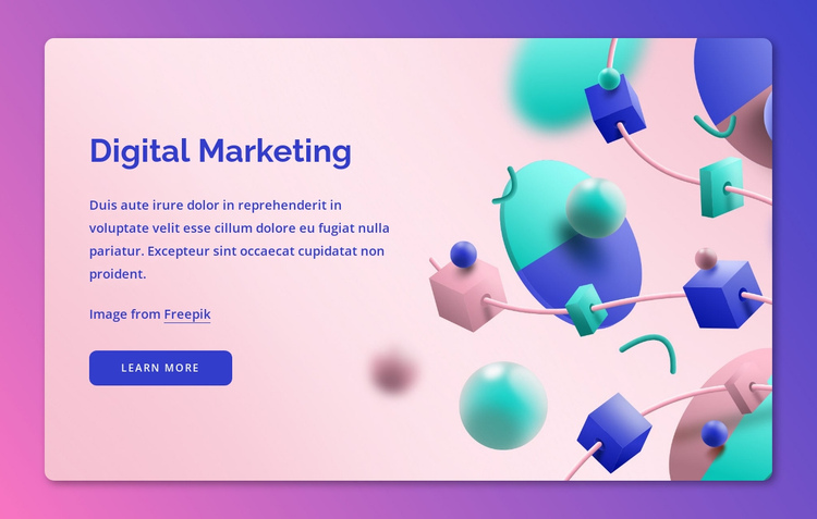 Leading digital agency One Page Template