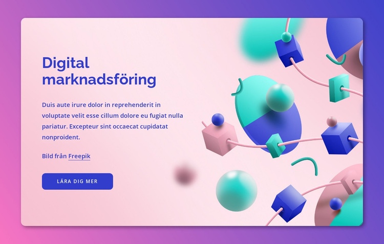 Ledande digital byrå HTML-mall