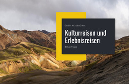 Kulturreisen – Fertiges Website-Design