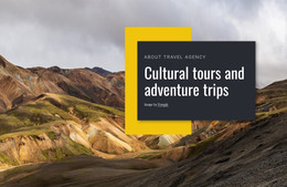 Cultural Tours - One Page Template