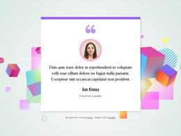 Testiomonials On Abstract Background HTML Template