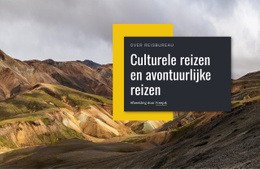 Culturele Reizen - Gratis Sjablonen