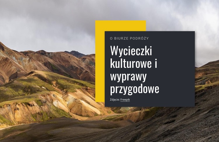 Wycieczki kulturowe Szablon CSS