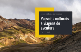 Passeios Culturais - Tema WordPress Profissional