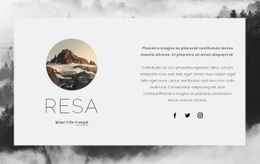 Äventyrsturer - HTML-Webbplatslayout