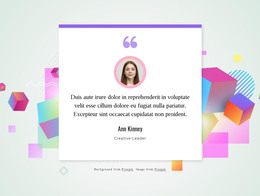 Testiomonials On Abstract Background WordPress Theme