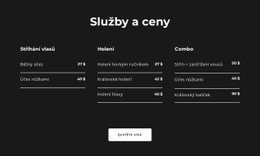 Služby A Ceny