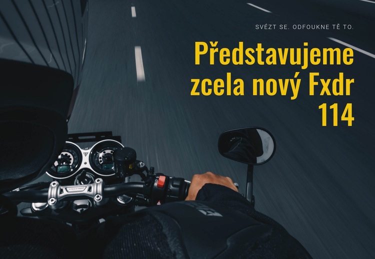 Moderní motocykl Šablona CSS