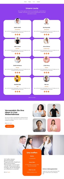 Dies Ist Teil Unseres Personals – Einfaches WordPress-Theme
