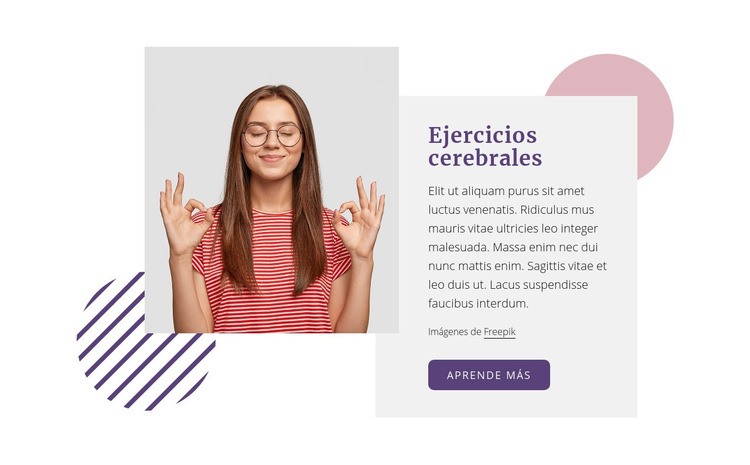 Ejercicios cerebrales Creador de sitios web HTML