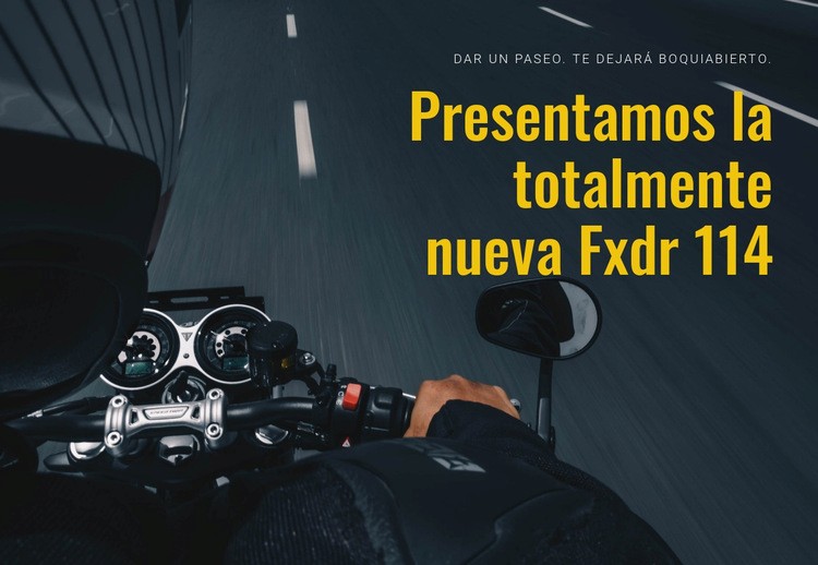 Motociclismo moderno Creador de sitios web HTML
