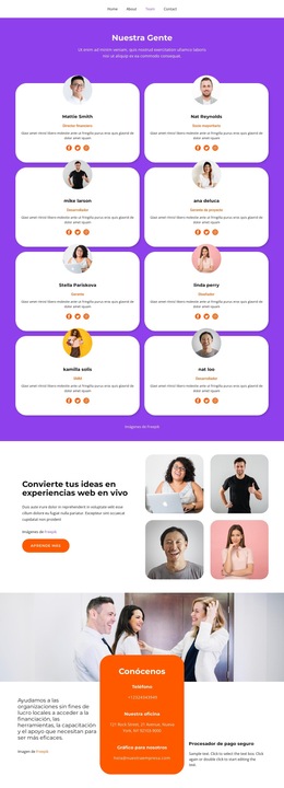 Esto Es Parte De Nuestro Personal.: Plantilla De Sitio Web Premium Para Empresas