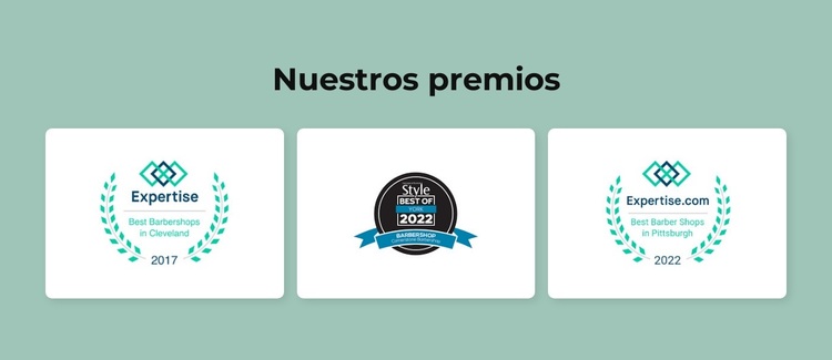 Premios de barbería Tema de WordPress