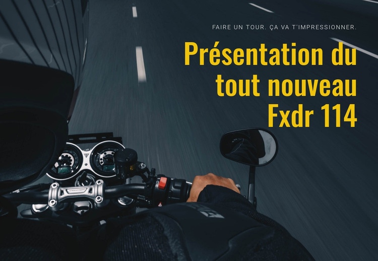 Motocyclisme moderne Conception de site Web