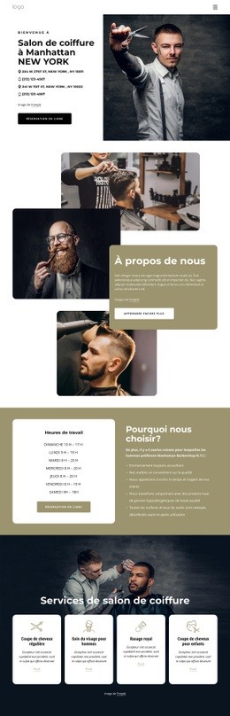 Créateur De Site Web Exclusif Pour Salon De Coiffure De Manhattan