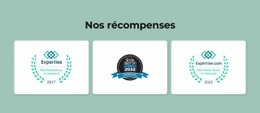 Récompenses Du Salon De Coiffure - Modèles De Sites Web