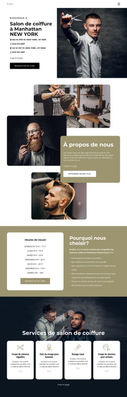 CSS Gratuit Pour Salon De Coiffure De Manhattan