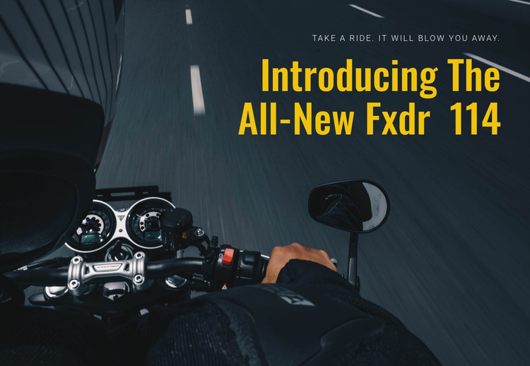 Modern motocycling HTML5 Template