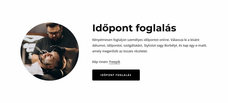 Foglaljon időpontot fodrászhoz Sablon