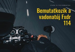 Webhelytervezés Modern Motorozás Bármilyen Eszközhöz