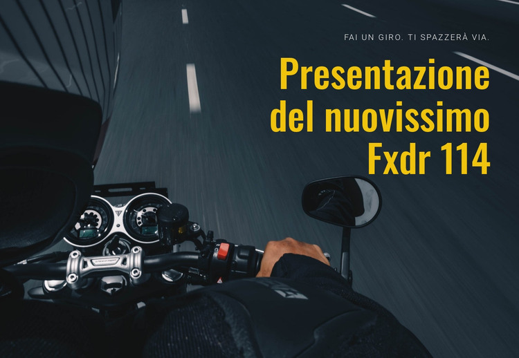 Motociclismo moderno Modello HTML