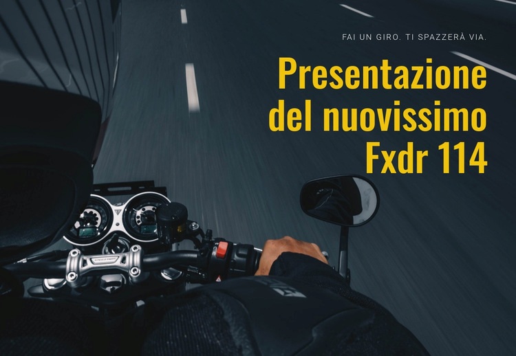 Motociclismo moderno Modello HTML5