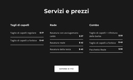 Splendido Tema WordPress Per Servizi E Prezzi