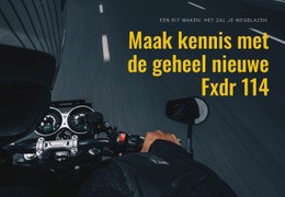 Modern Motorrijden - Gratis Landingspagina